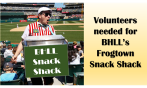 Snack Shack Volunteer Sign-up