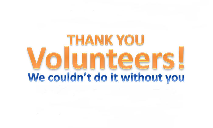 Thank you volunteers